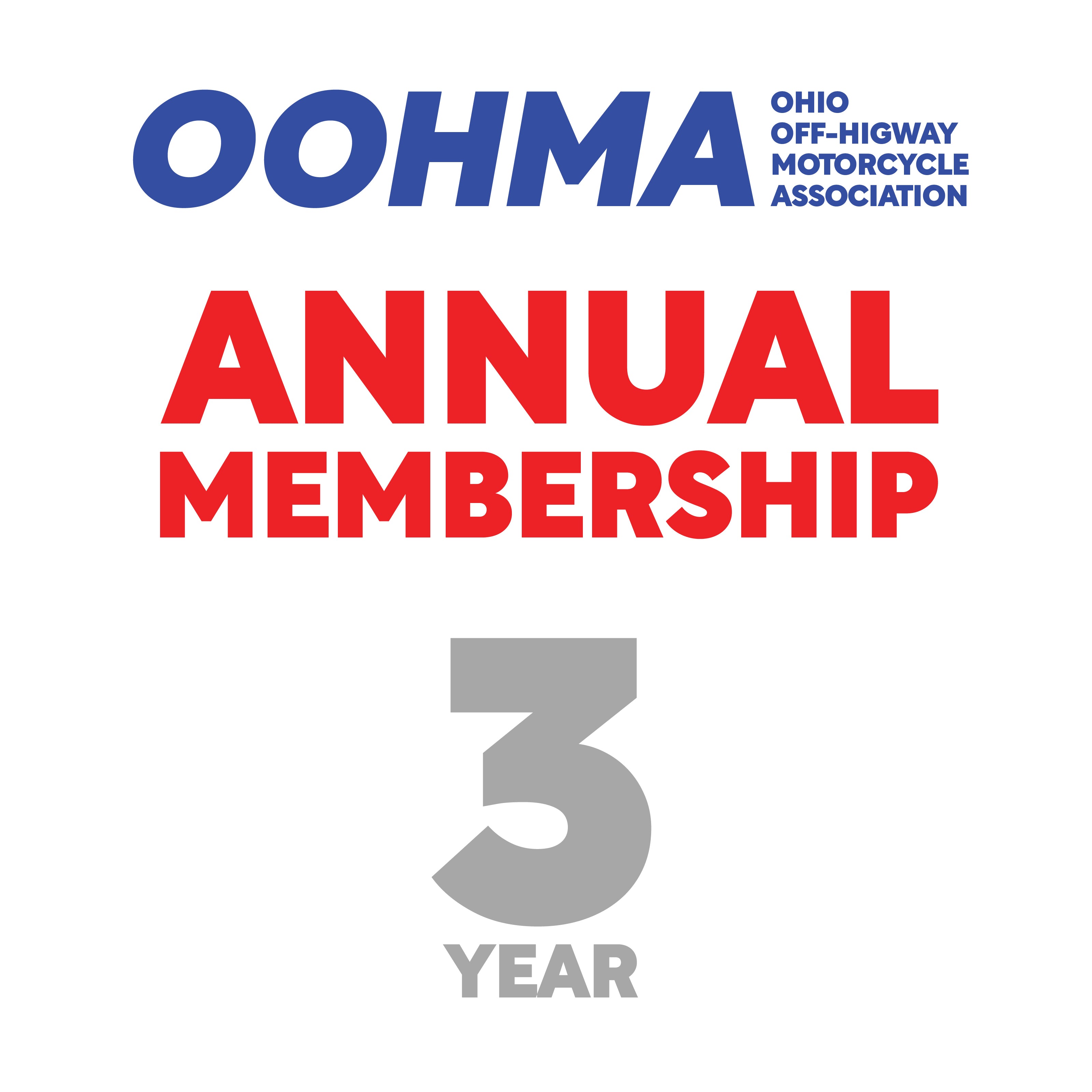 OOHMA - 3 Year  - Annual Membership